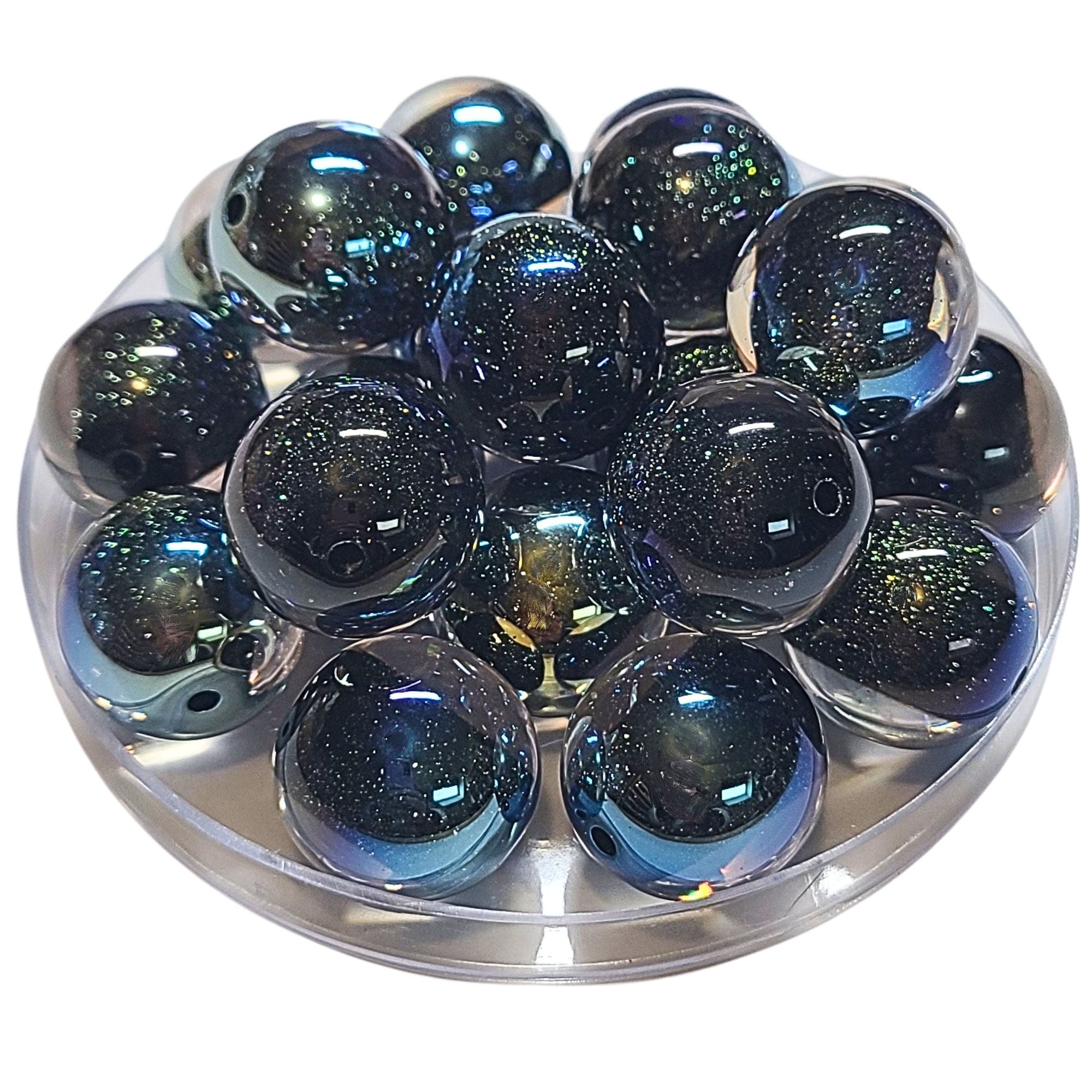 ARTSHOP Boules Glitters 278 perle Noir AB 20MM x1