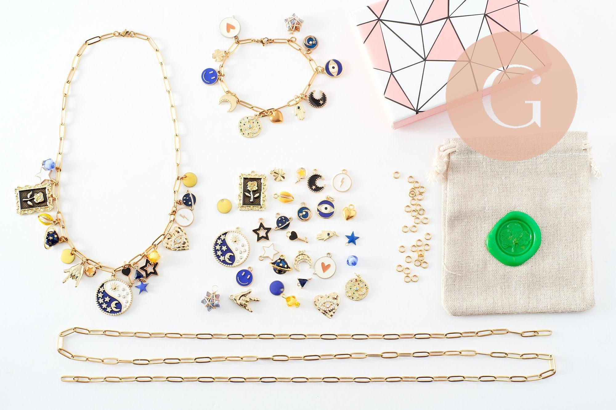 Gingerlily Kits création bijoux DIY G9554 kit collier bracelet Mystique