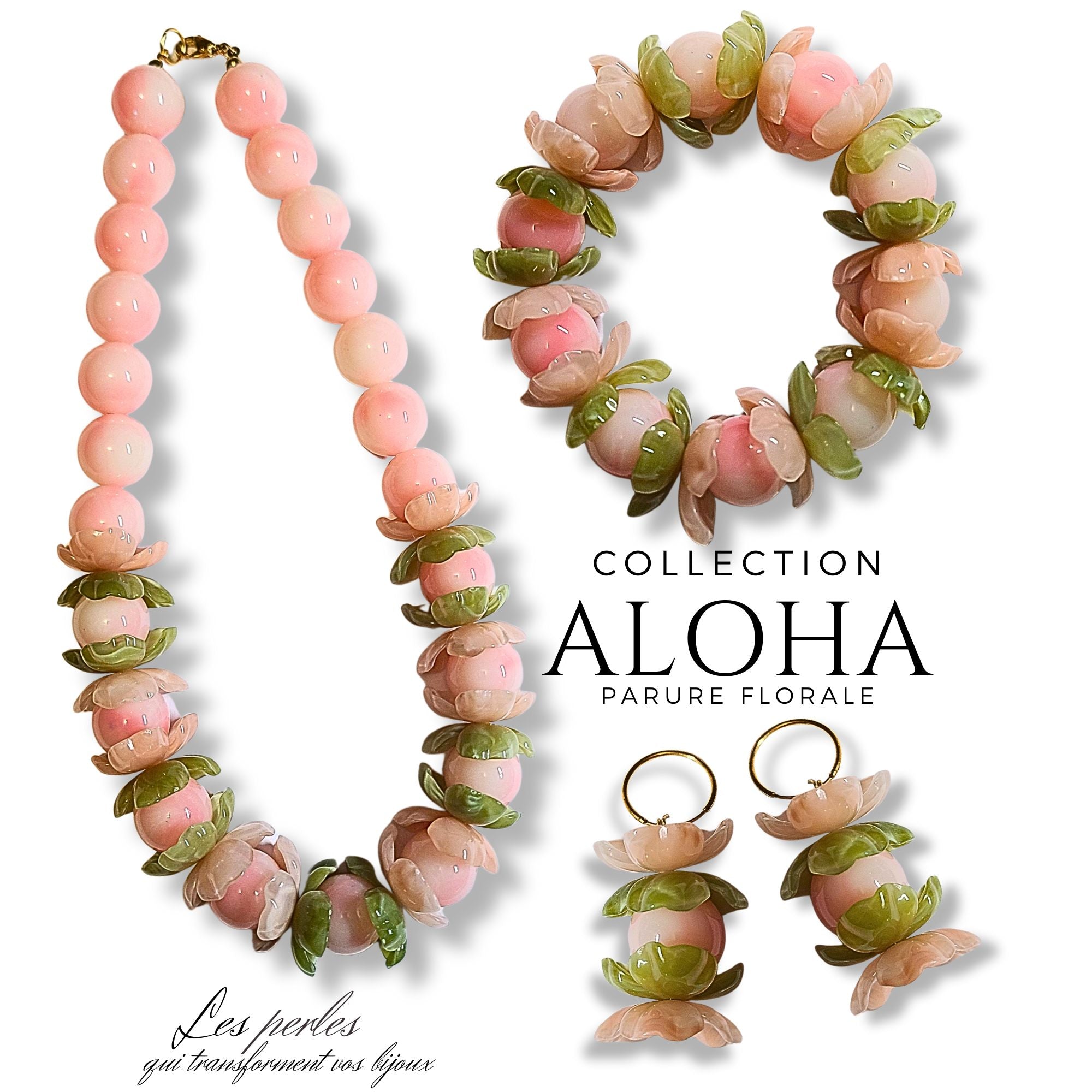ARTSHOP Aloha Romance kit bracelet perles et fleurs