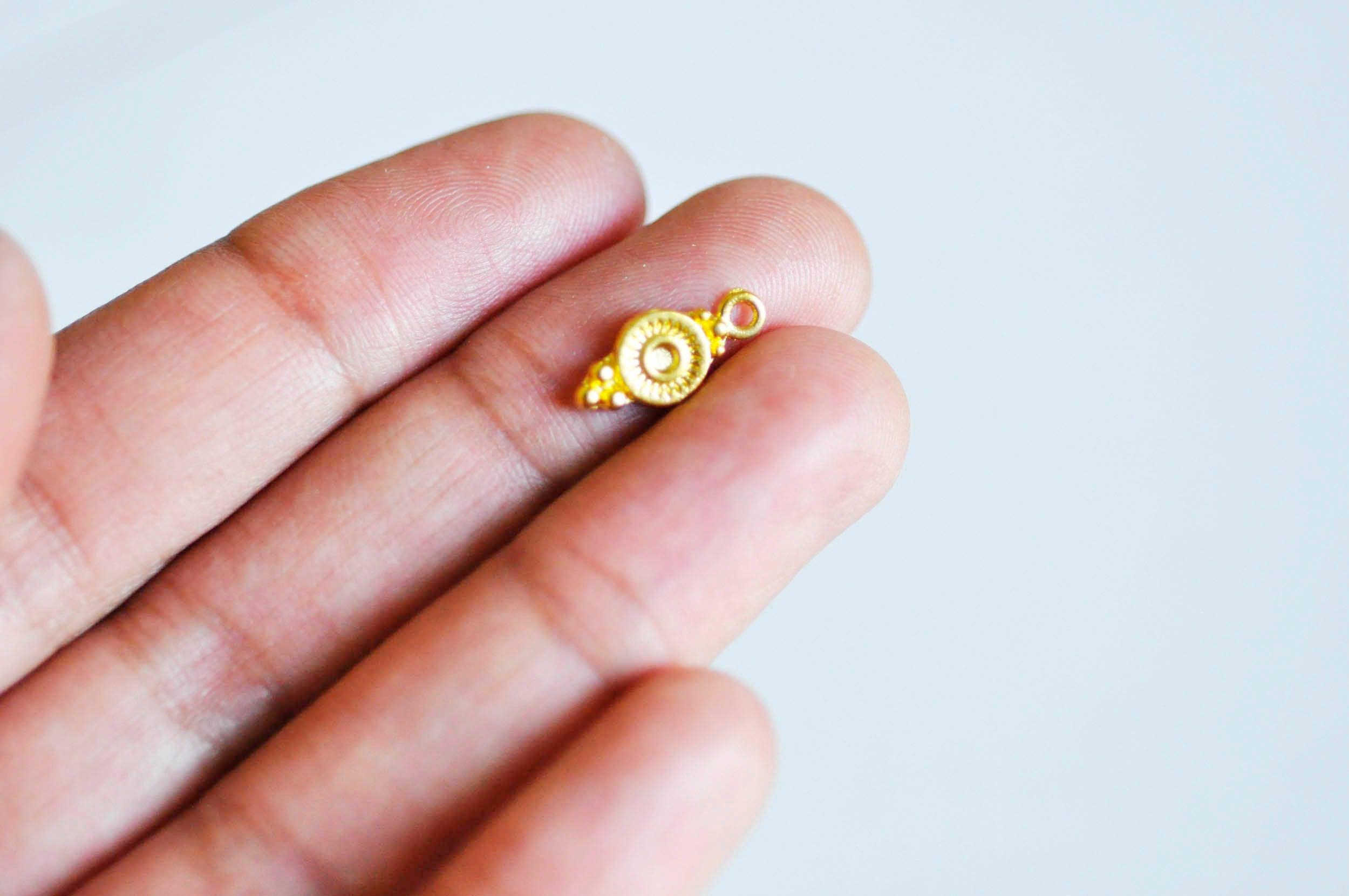 Gingerlily Connecteurs ronds laiton doré 16mm x10 G642