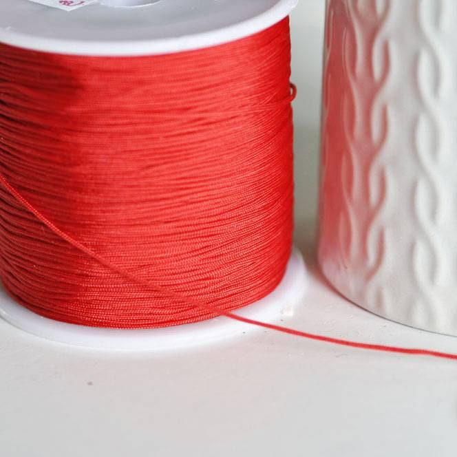 Gingerlily Cordons G3218 cordon polyester rouge 0,7mm 5m