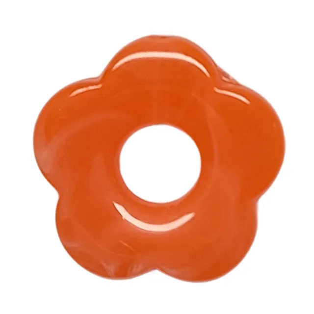 ARTSHOP Flower power 14 fleur capucine tangerine 27mm x1
