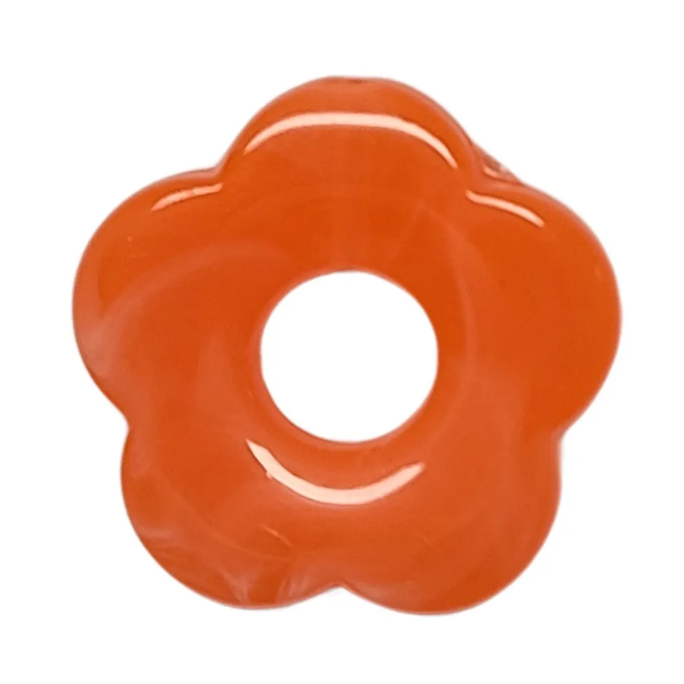 ARTSHOP Flower power 14 fleur capucine tangerine 27mm x1