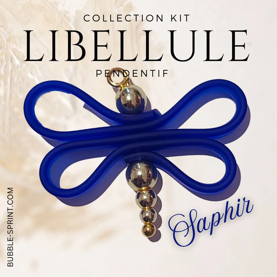 ARTSHOP Libellule kit pendentif saphir hématite