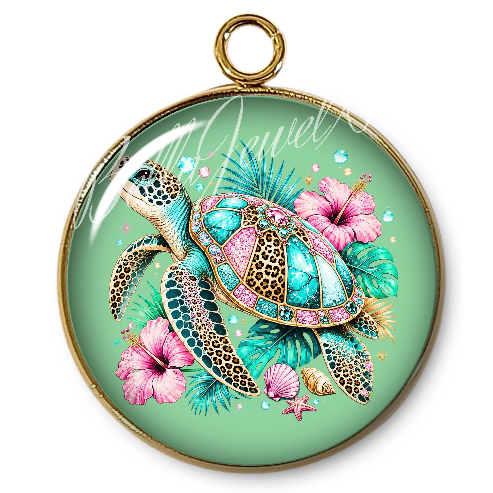 ARTSHOP 124 Pendentif Intemporel tortue plaqué or x1