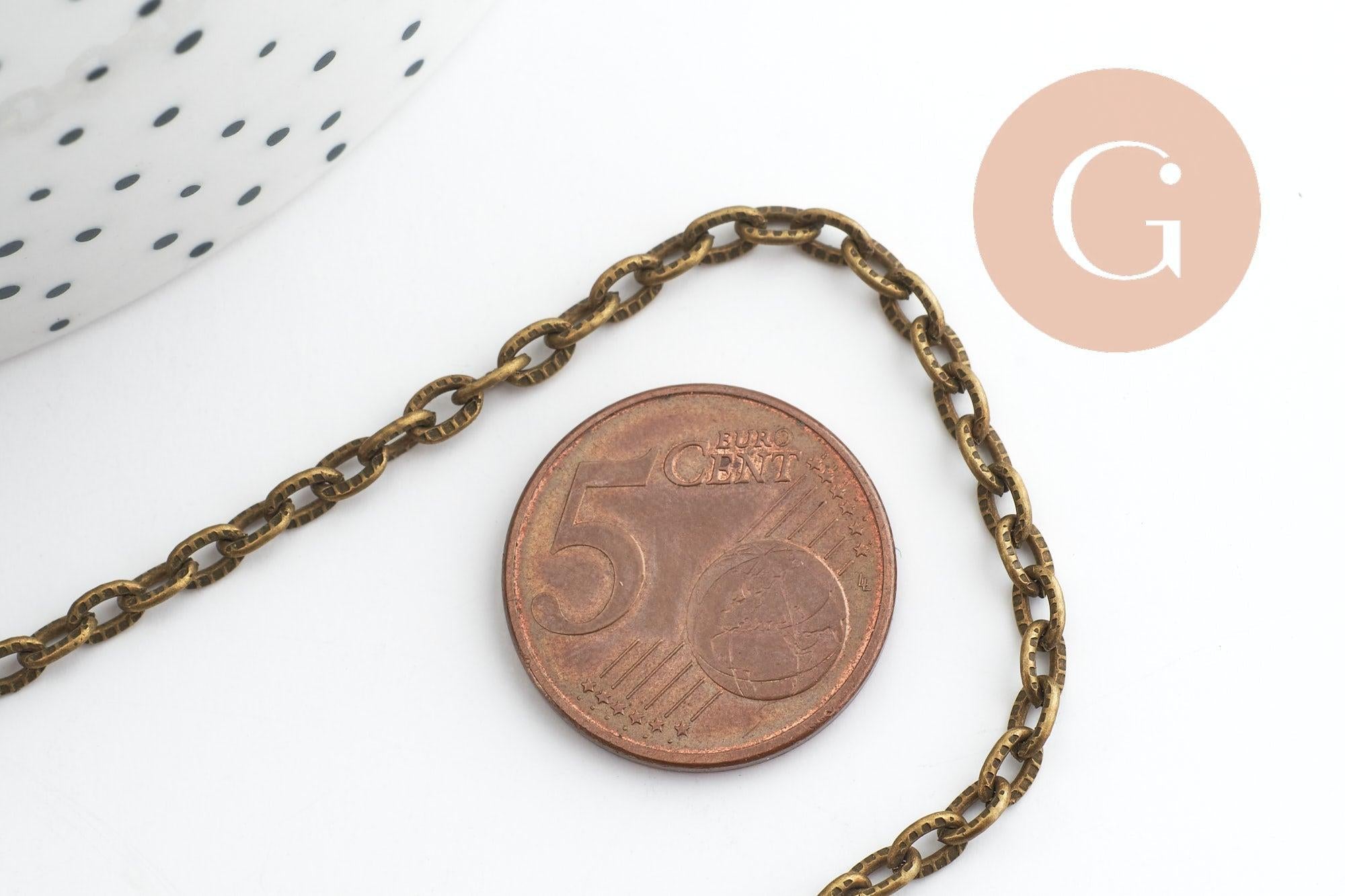 Gingerlily G9985 chaîne forçat bronze 5,8mm 5 mètres