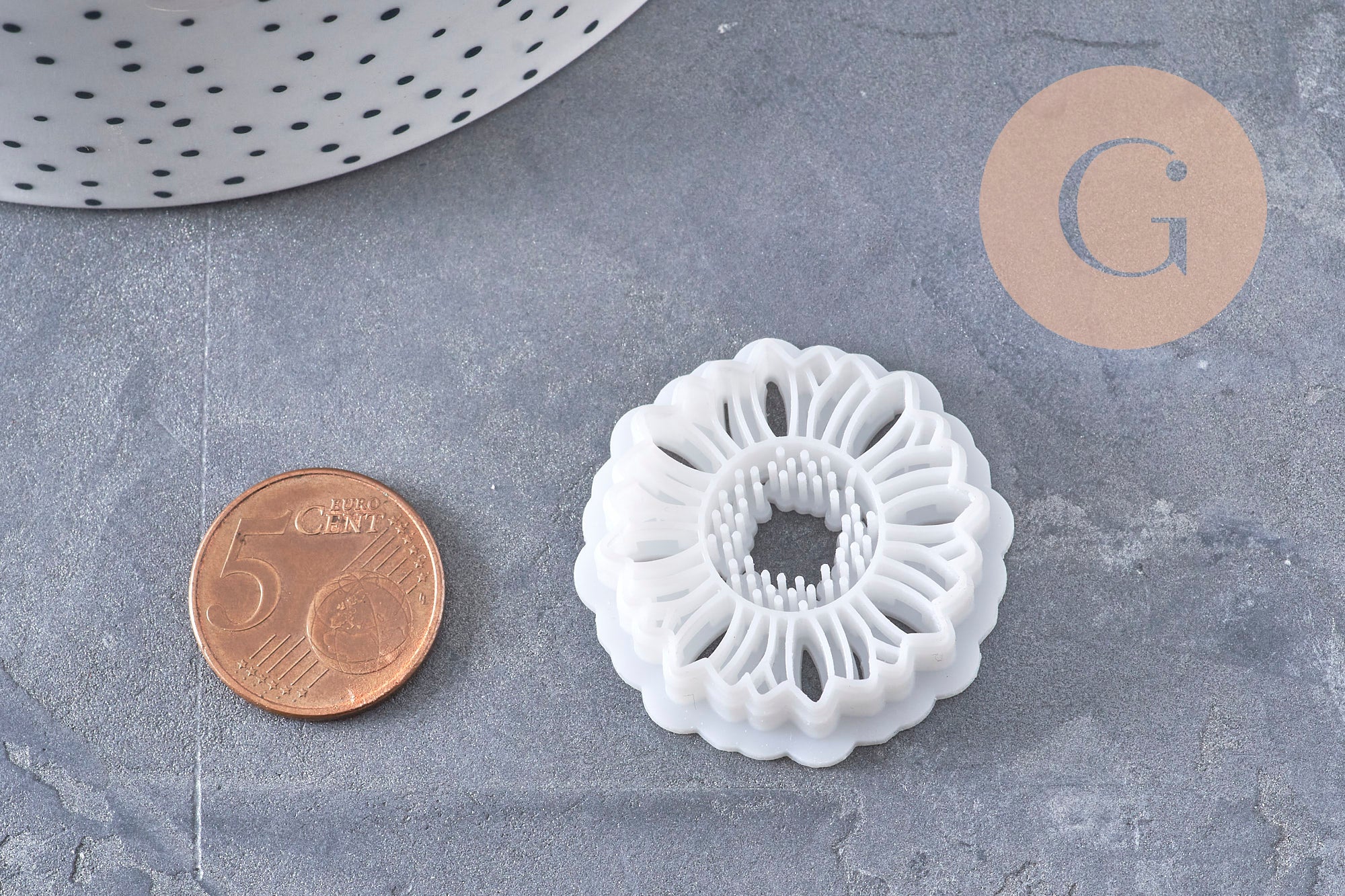 Gingerlily Pâte emporte-pièce tournesol rond 30mm x1