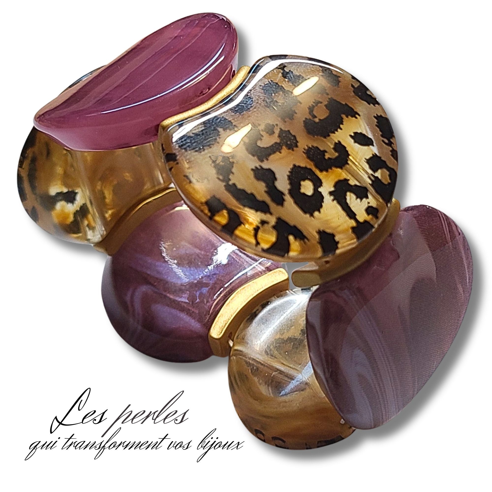 ARTSHOP MOON KIT Bracelet Léopard Purple sans aiguille