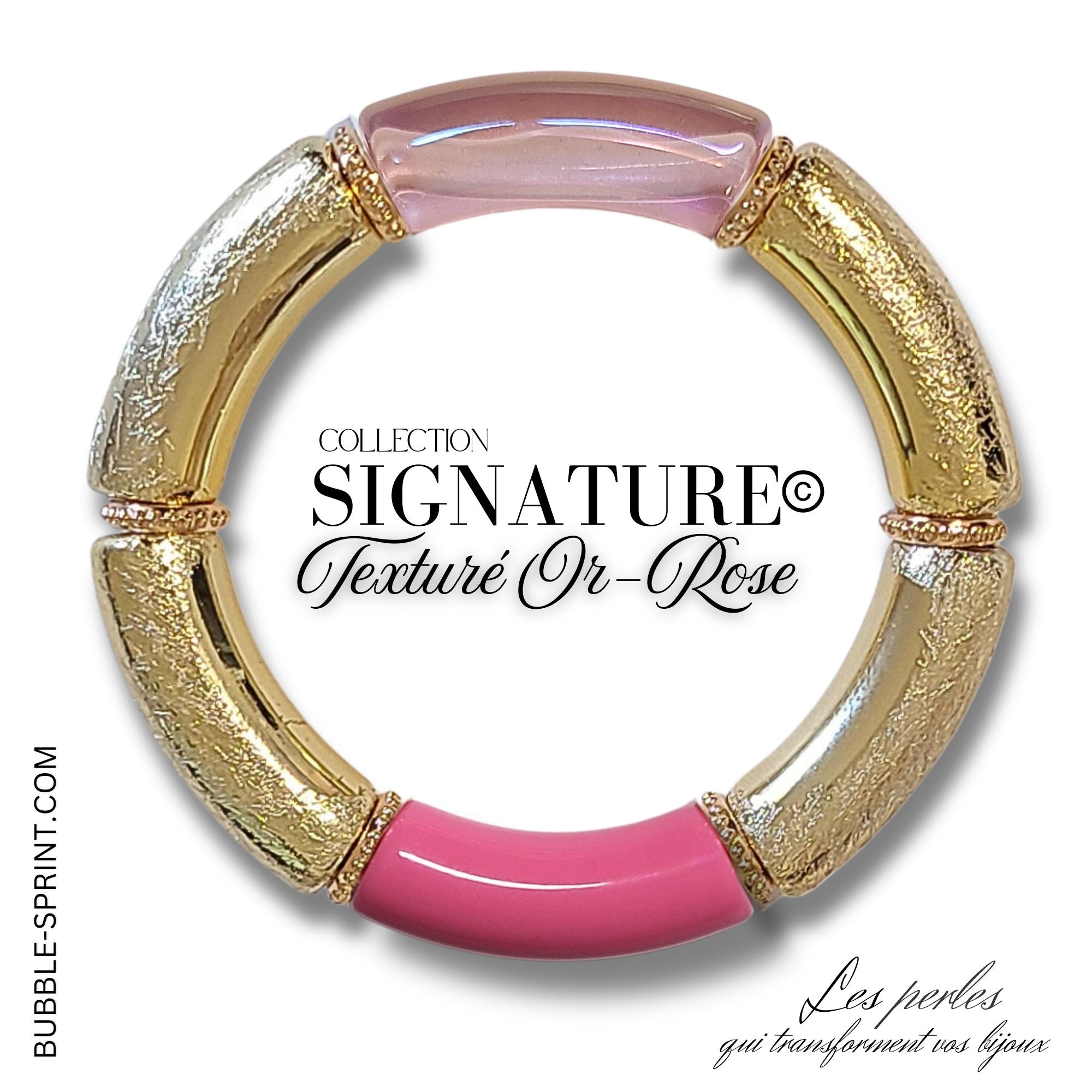 ARTSHOP Signature Eté Rose kit bracelet 5,5cm à monter