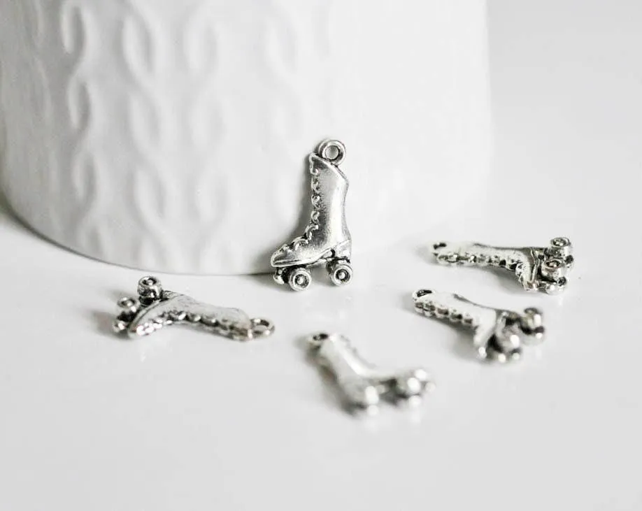 Gingerlily Pendentifs roller G2403 breloque argent tibétain x5