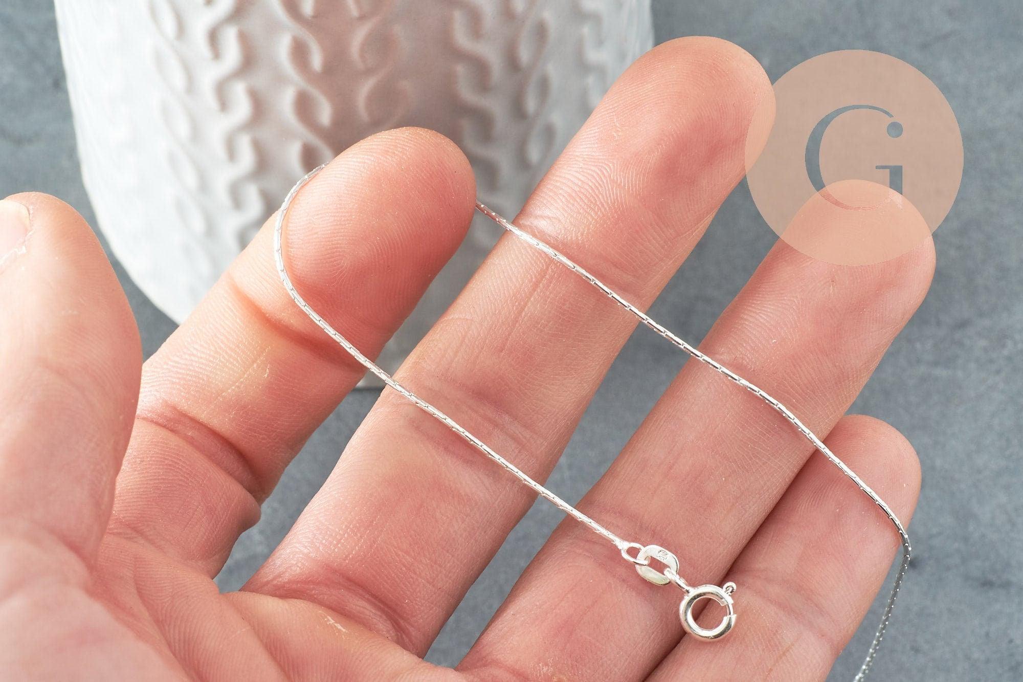 Gingerlily Chaînes cheville G9429 argent 925 22,9cm serpentine