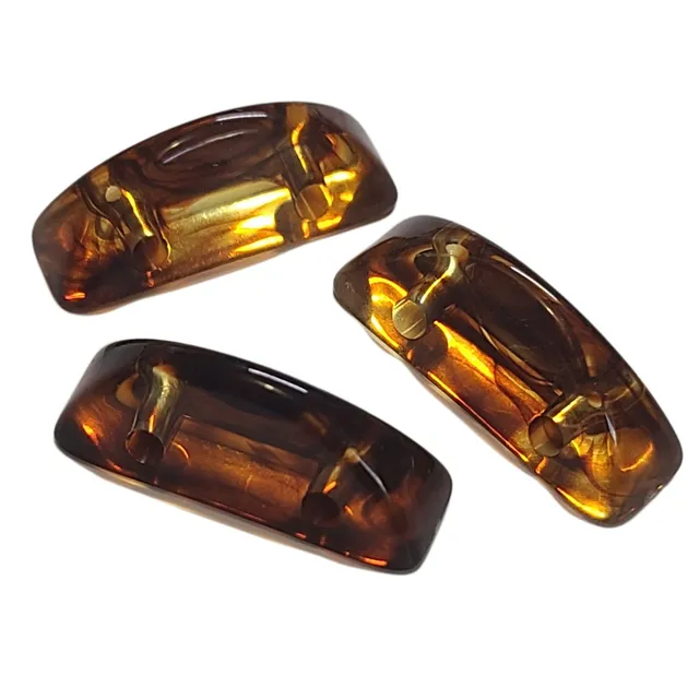 ARTSHOP Séparateurs barre caramel marbré 2 trous x20 acrylique