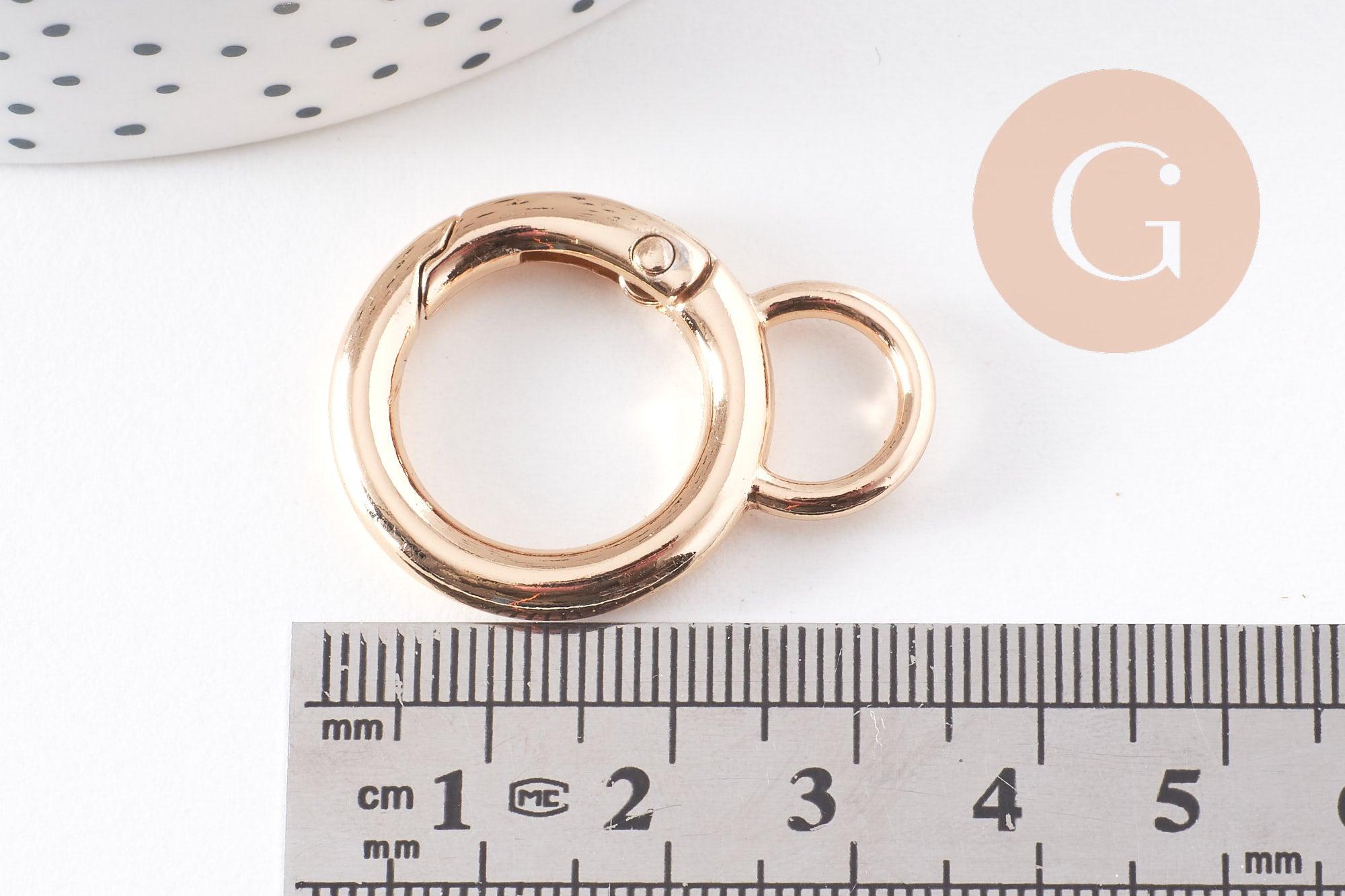 Gingerlily Apprêts fermoir mousqueton XXL doré 33mm x2 zamac