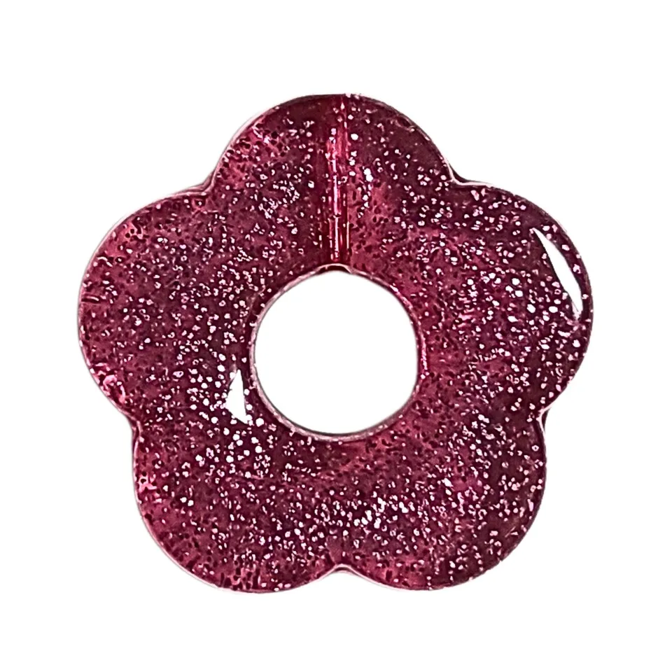 ARTSHOP Flower power 86 pendentif fleur capucine glitter framboise