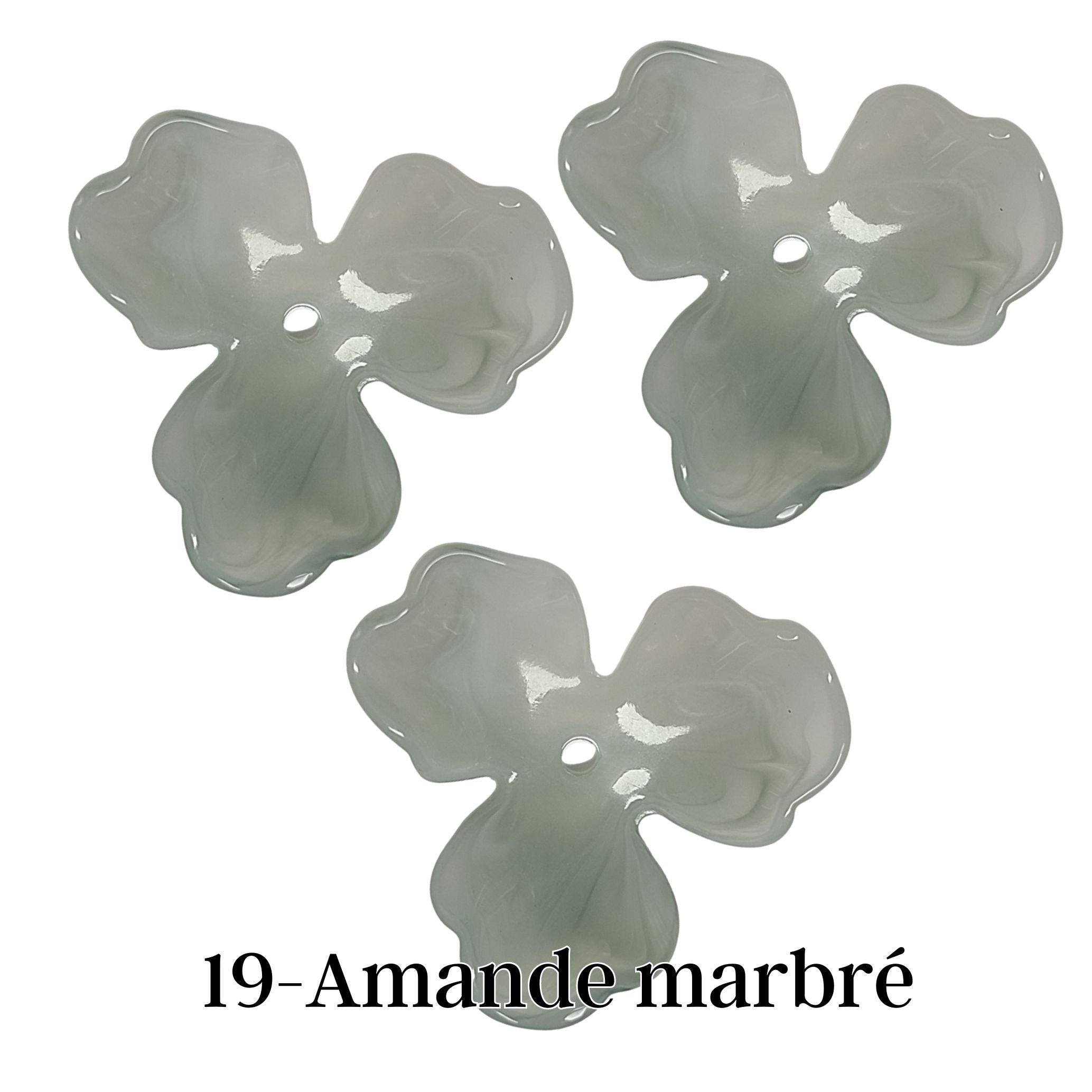 ARTSHOP Flower Power 19 Orchidée Amande fleur 40MM x1