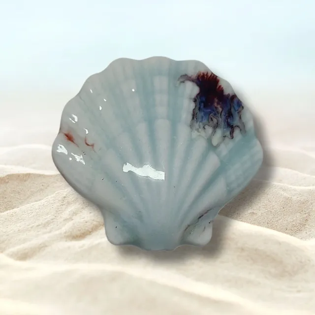 ARTSHOP Strass 5 coquillage céramique 30mm x1 Ciel