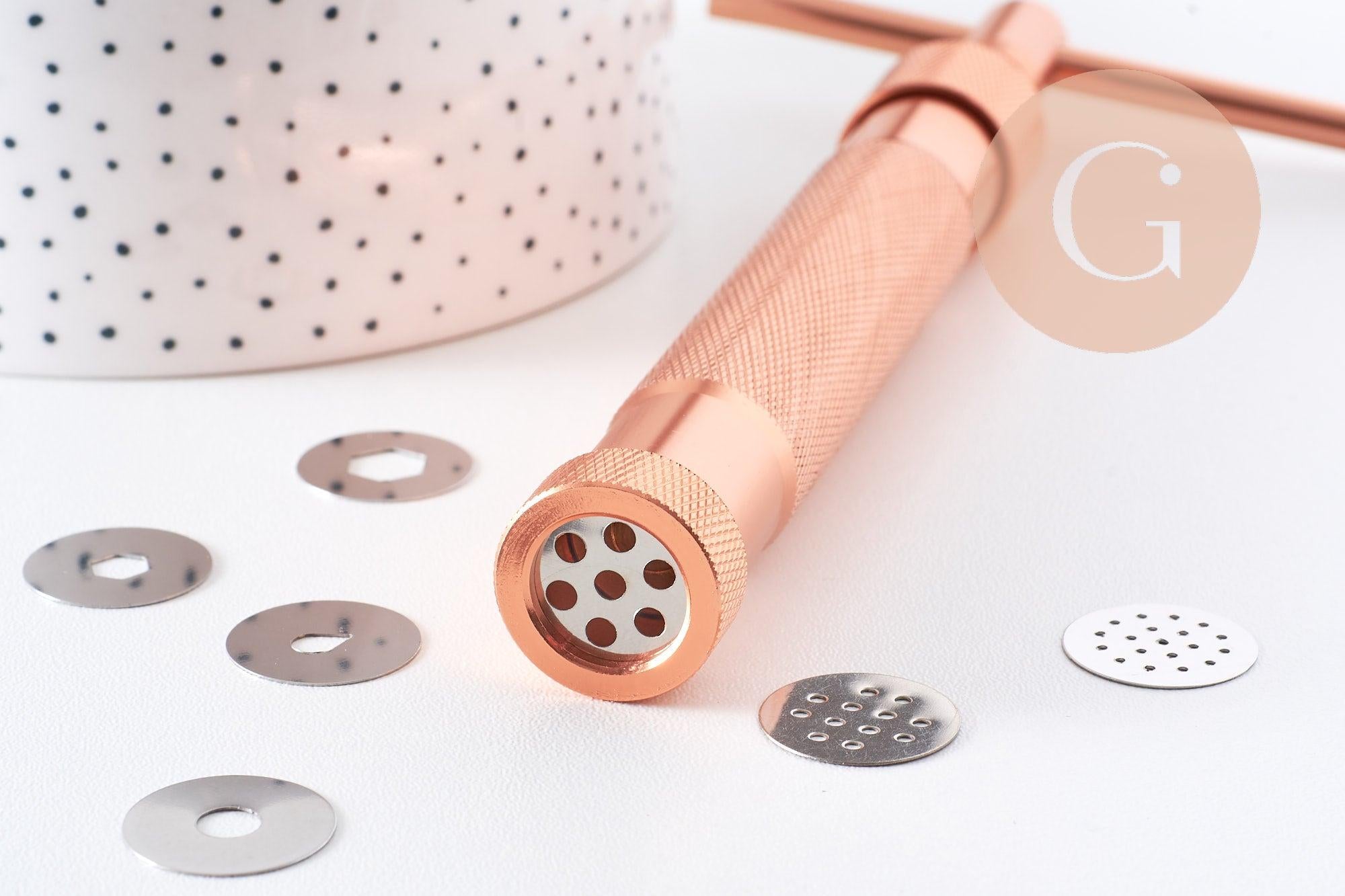 Gingerlily Pâte polymère Extrudeuse pâte polymère 20 disques métal