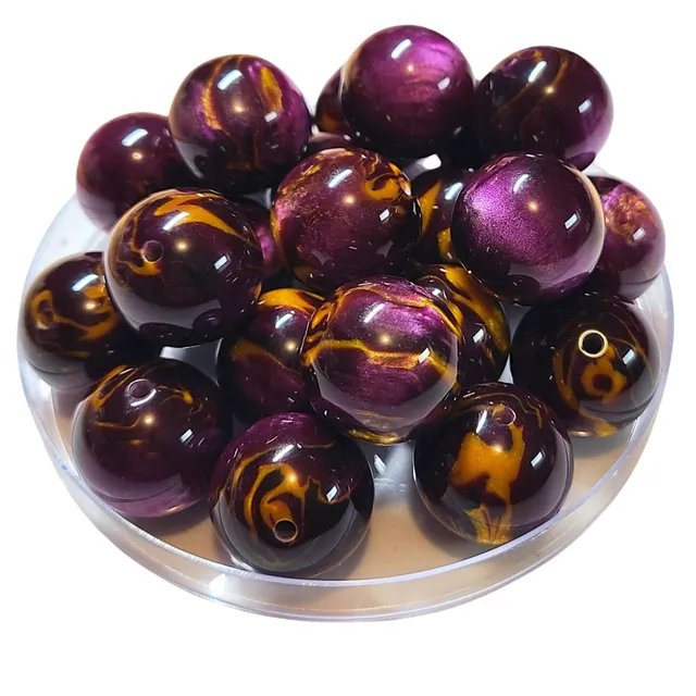 ARTSHOP Boules 20 mm boule acrylique Ganache Purple x10