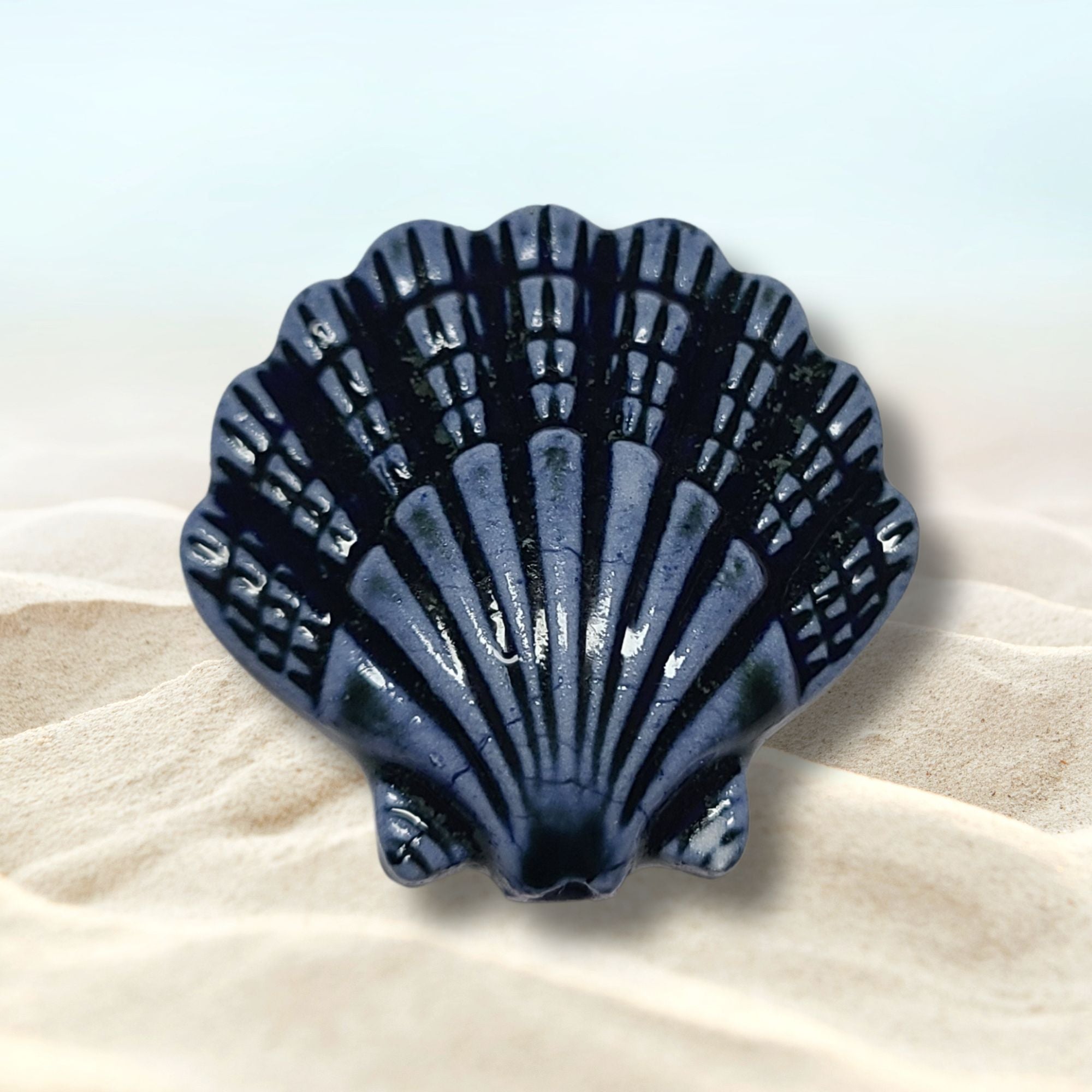 ARTSHOP Strass 3 Coquillage Céramique Marine x1 Perle 3D