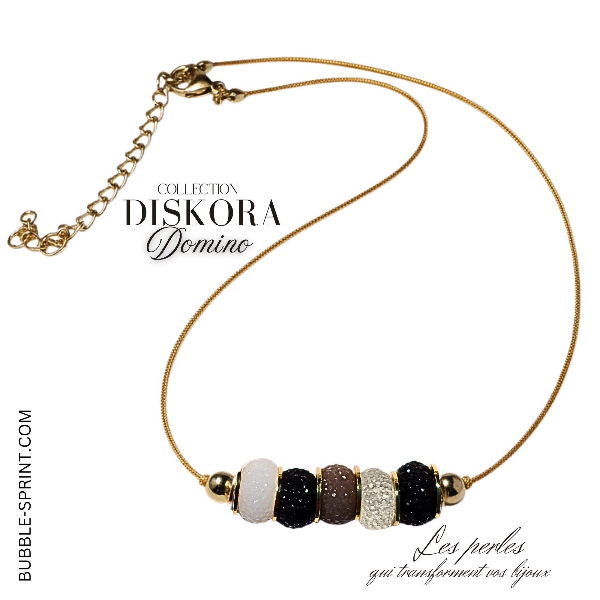Artshop Diskora collier domino acrylique kit à faire soi-même
