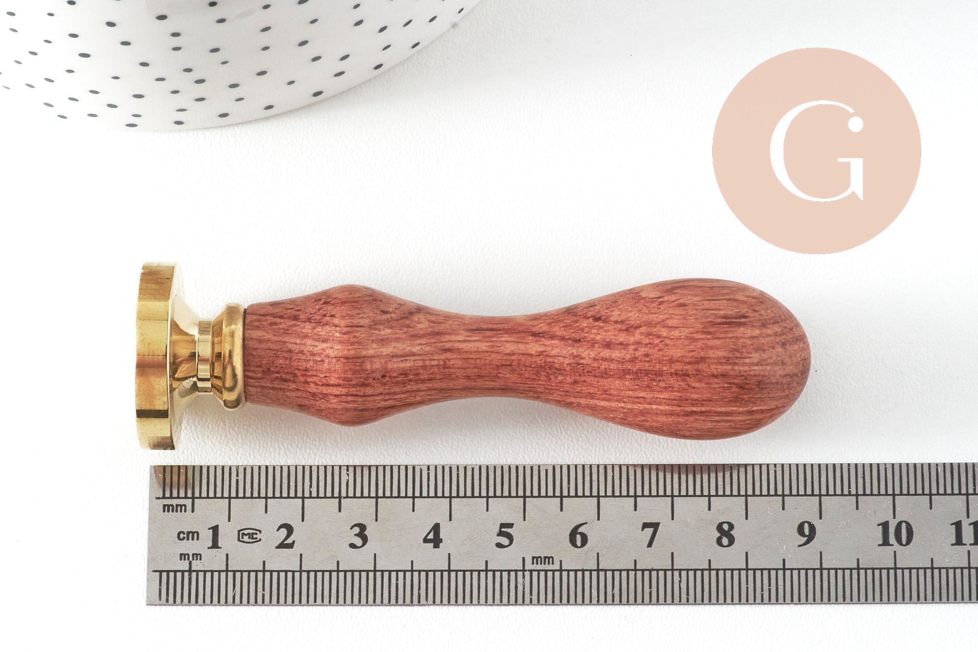 Gingerlily Accessoires sceau cire gingko 25mm x1 métal