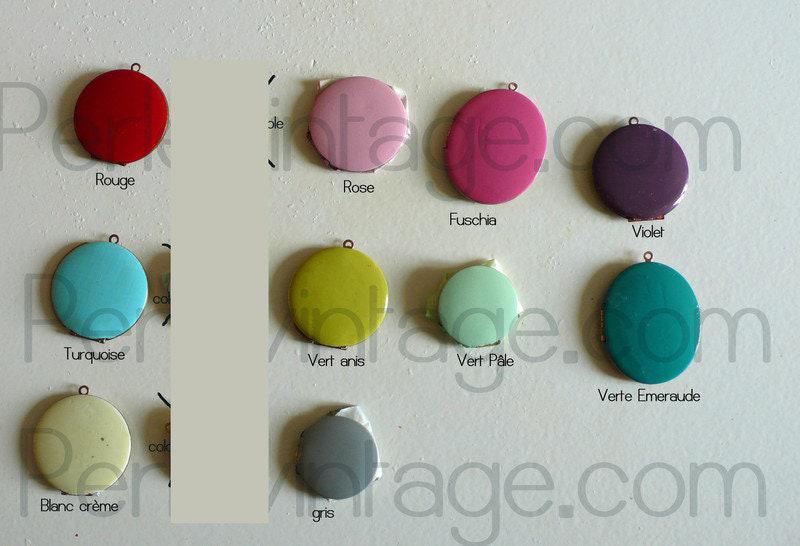Gingerlily Pendentifs EP1 pendentif locket violet laiton x1