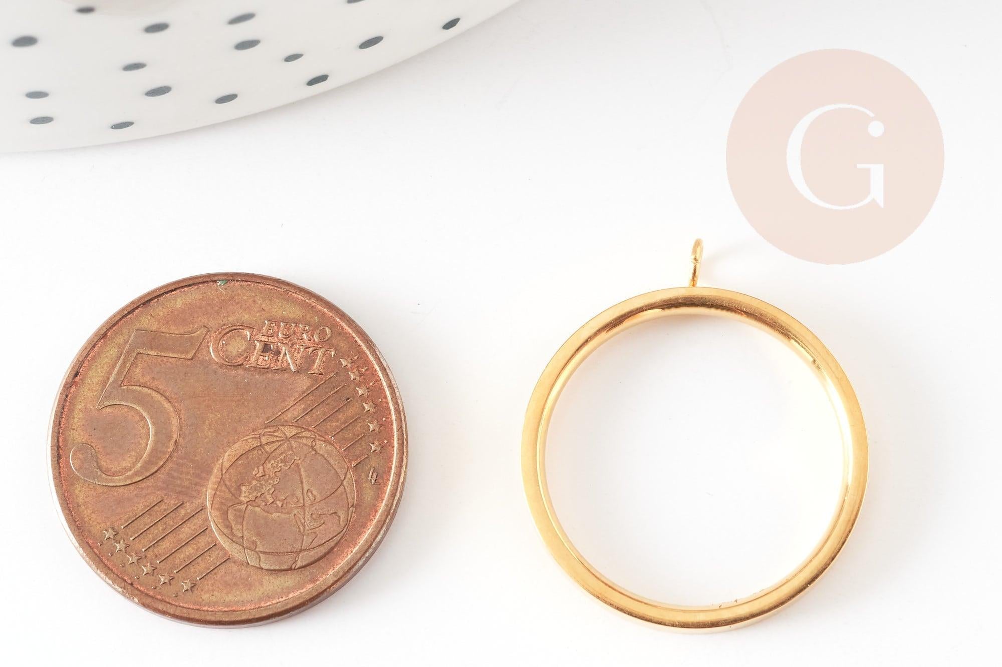 Gingerlily Apprêts DIY G8444 support bague doré acier 17,3mm