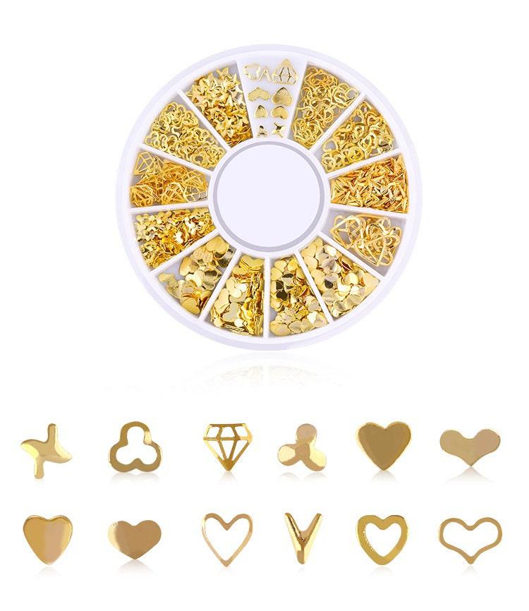 Gingerlily G4310 charm cœur doré à coller boîte de 200