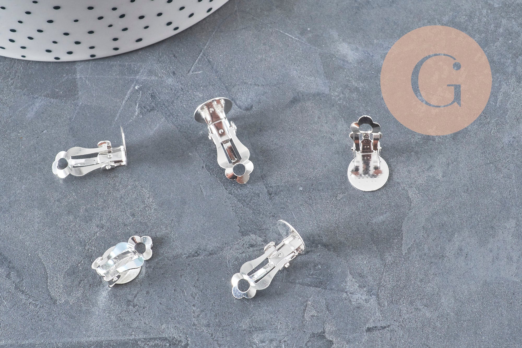 Gingerlily G11175 clips boucles d'oreilles acier x10