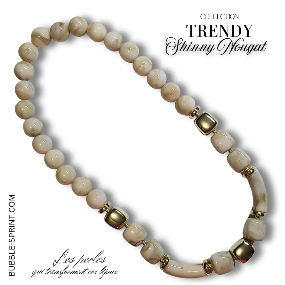 ARTSHOP Trendy Collier Shinny Nougat + kit 48 cm à monter