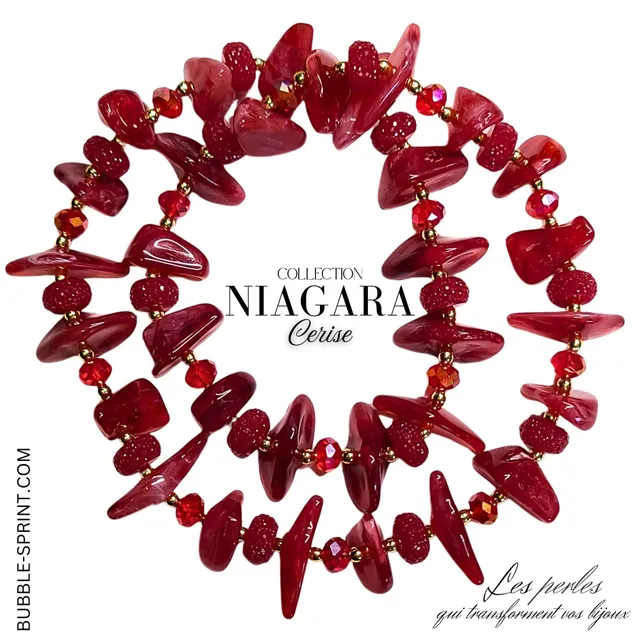 ARTSHOP Niagara collier cerise 52CM kit