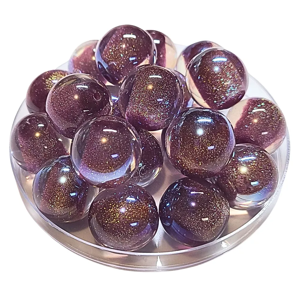 ARTSHOP Boules Glitters 279 boule prune AB 20mm x1