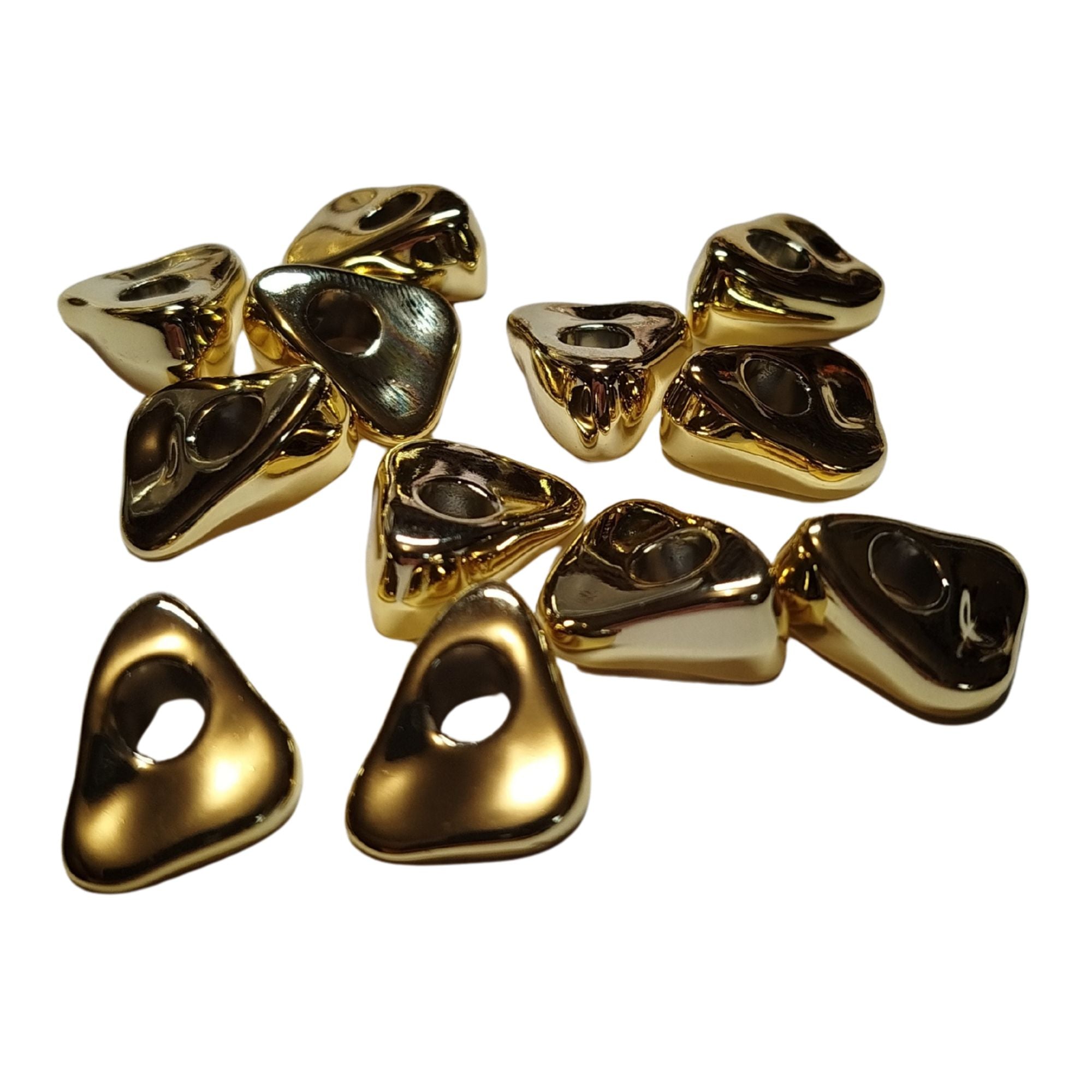 ARTSHOP Séparateurs Triangles CCB51 perles doré x10