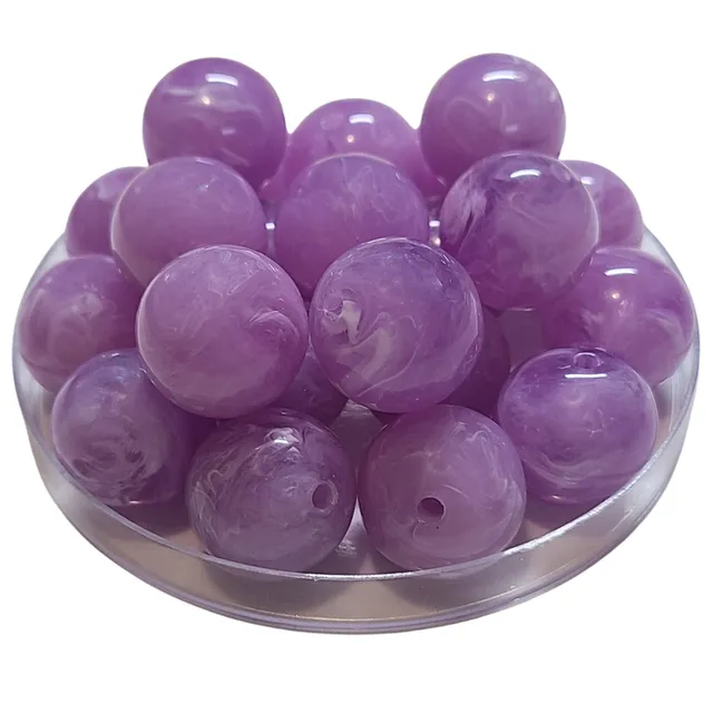 ARTSHOP 368 boule acrylique 20 mm lilas marbré x1