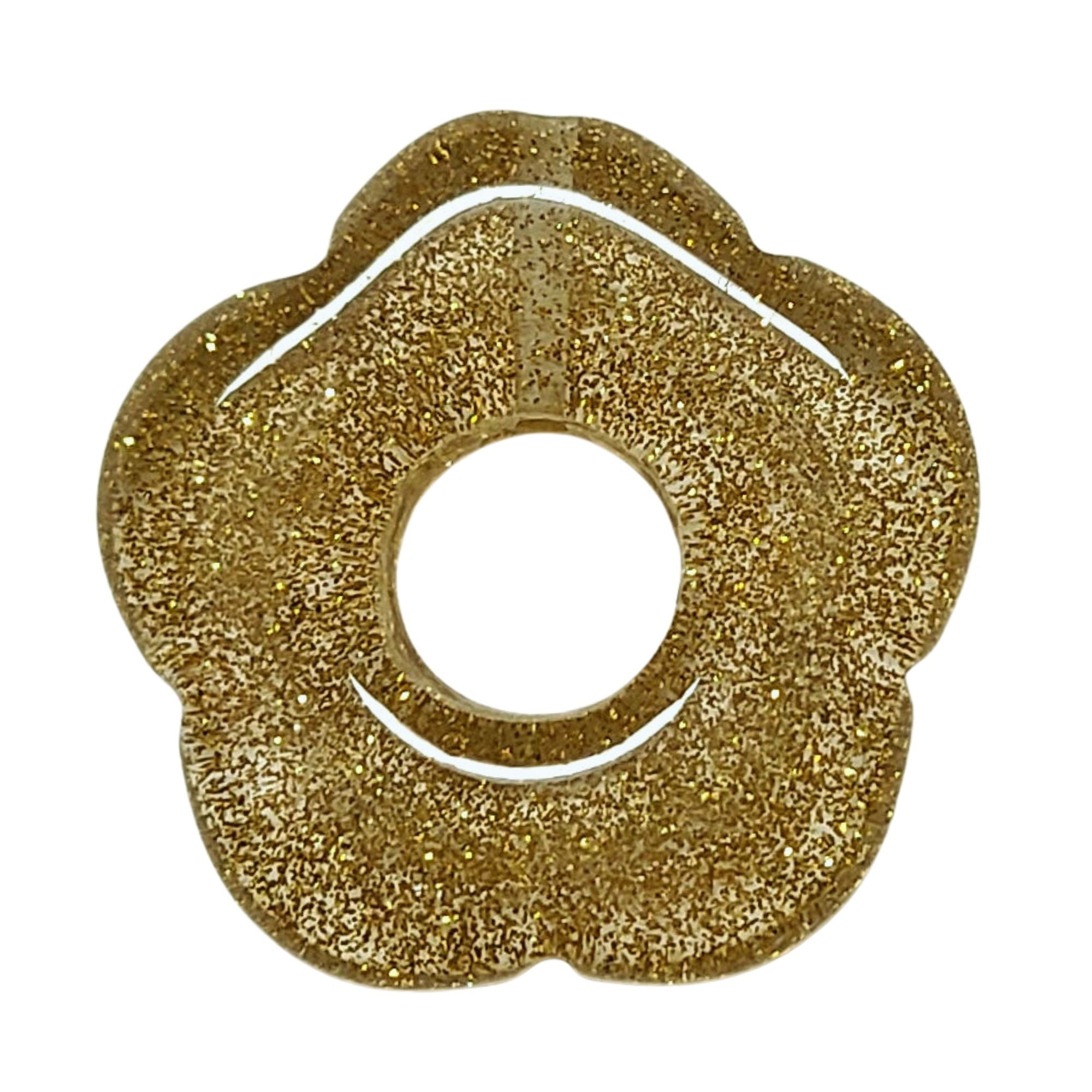 ARTSHOP Flower Power 59 pendentif fleur capucine glitter doré 26mm