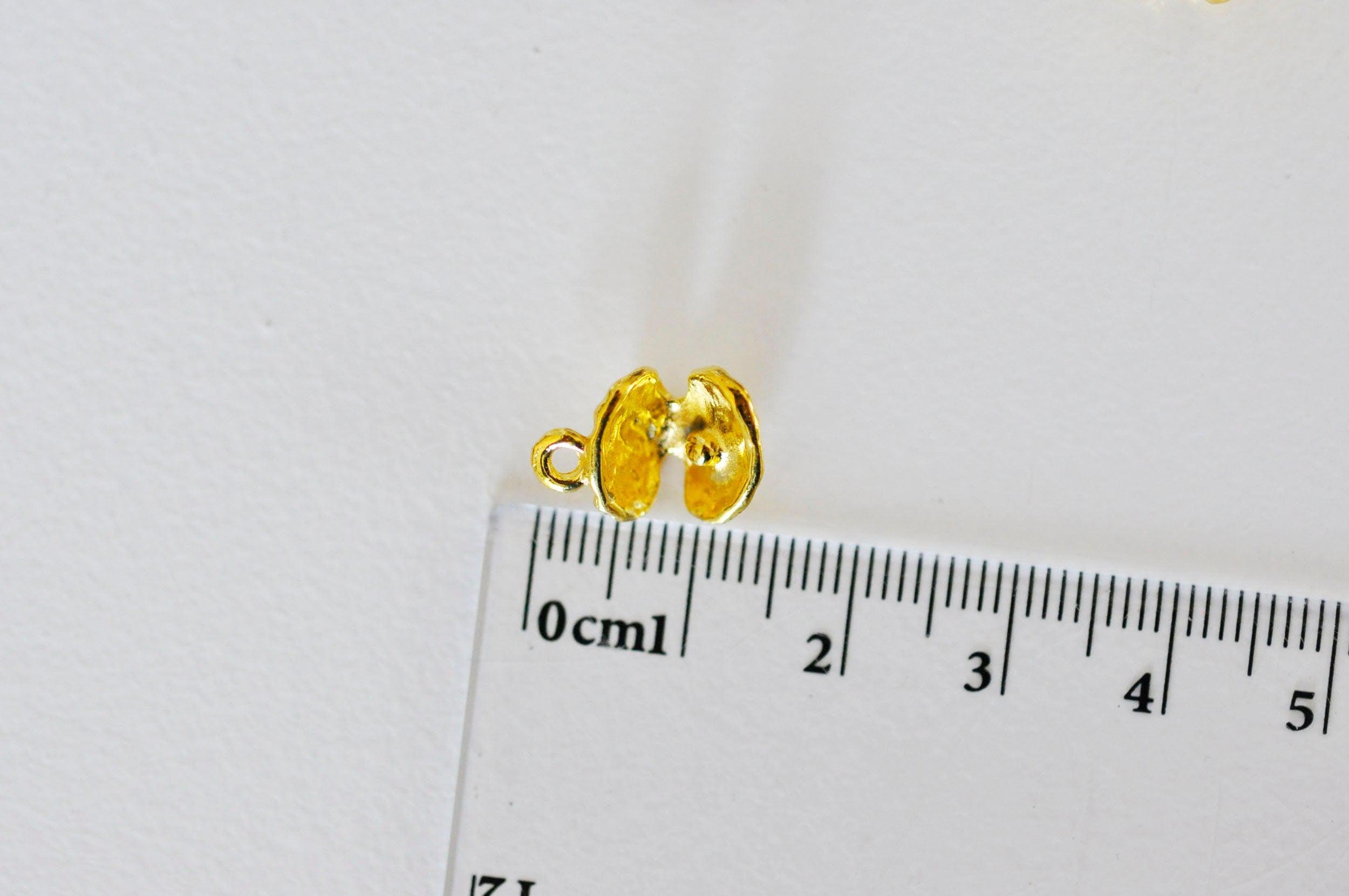 Gingerlily Pendentifs pendentif coquillage doré 15mm x2