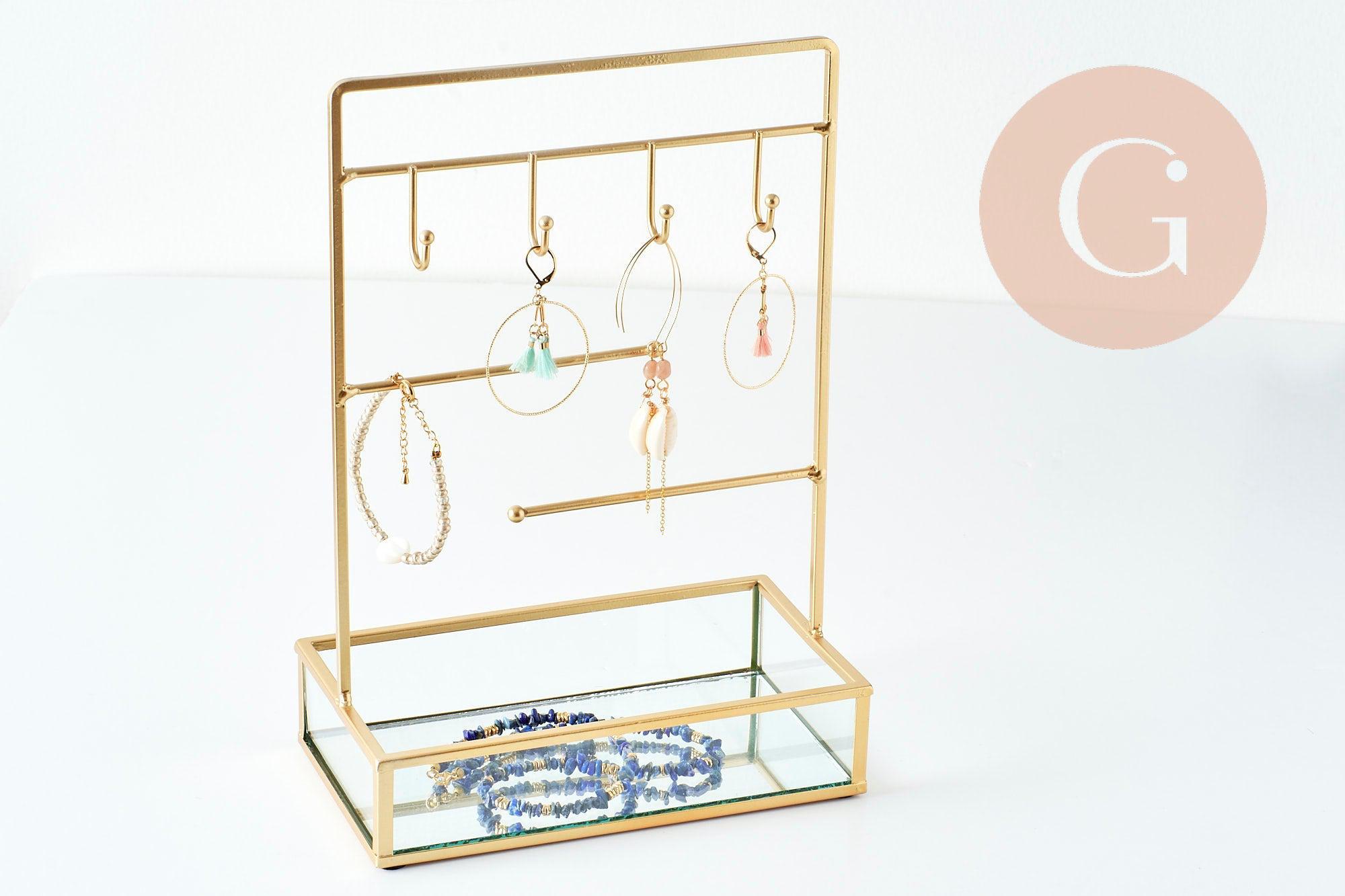 Gingerlily Présentoir à bijoux fer doré miroir G9395 x1