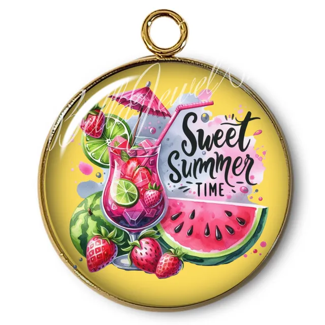 ARTSHOP Pendentifs n°115 Intemporel Summer pendentif x1 doré