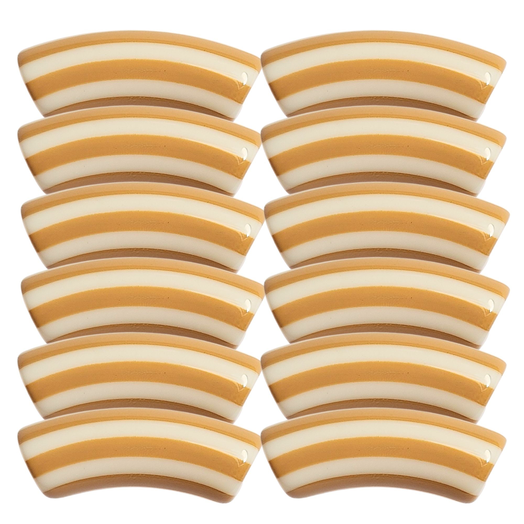 ARTSHOP Tubes à Rayures 459 tube incurvé Biscuit 12MM x6