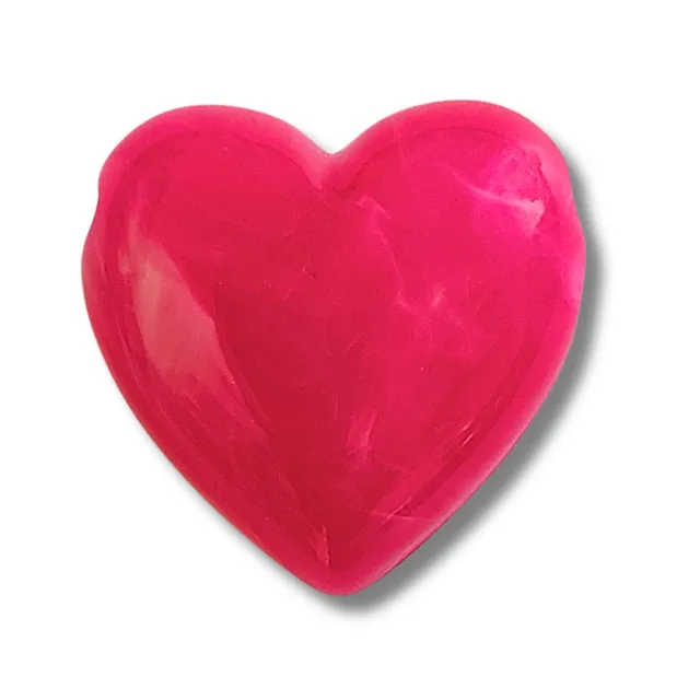 ARTSHOP HeartLine 4 cœur Rose Fuchsia marbré x1