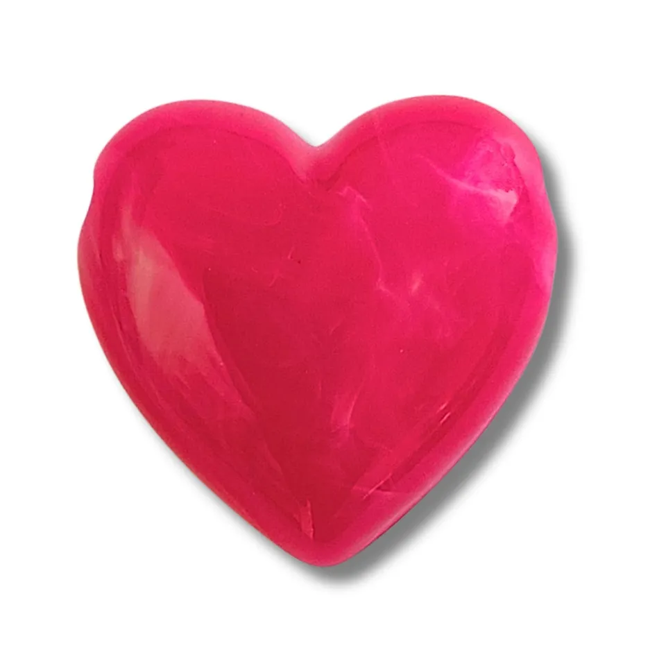 ARTSHOP HeartLine 4 cœur Rose Fuchsia marbré x1