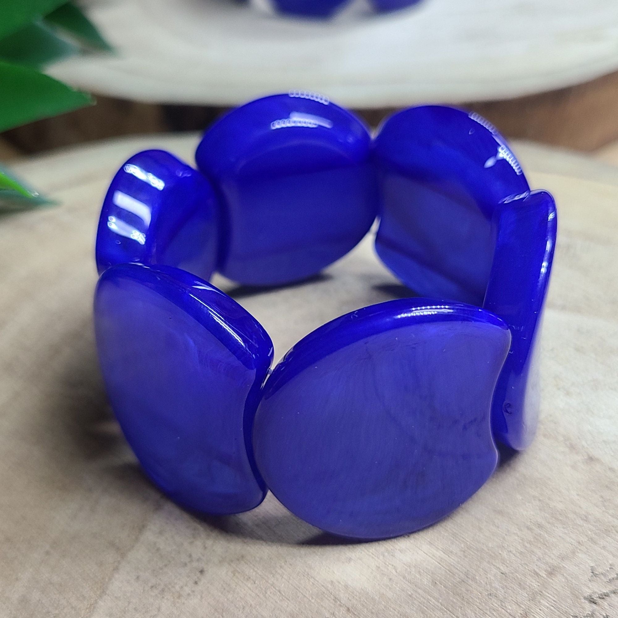 ARTSHOP Palets LUNE MOON 30 palet incurvé bleu marbré x1