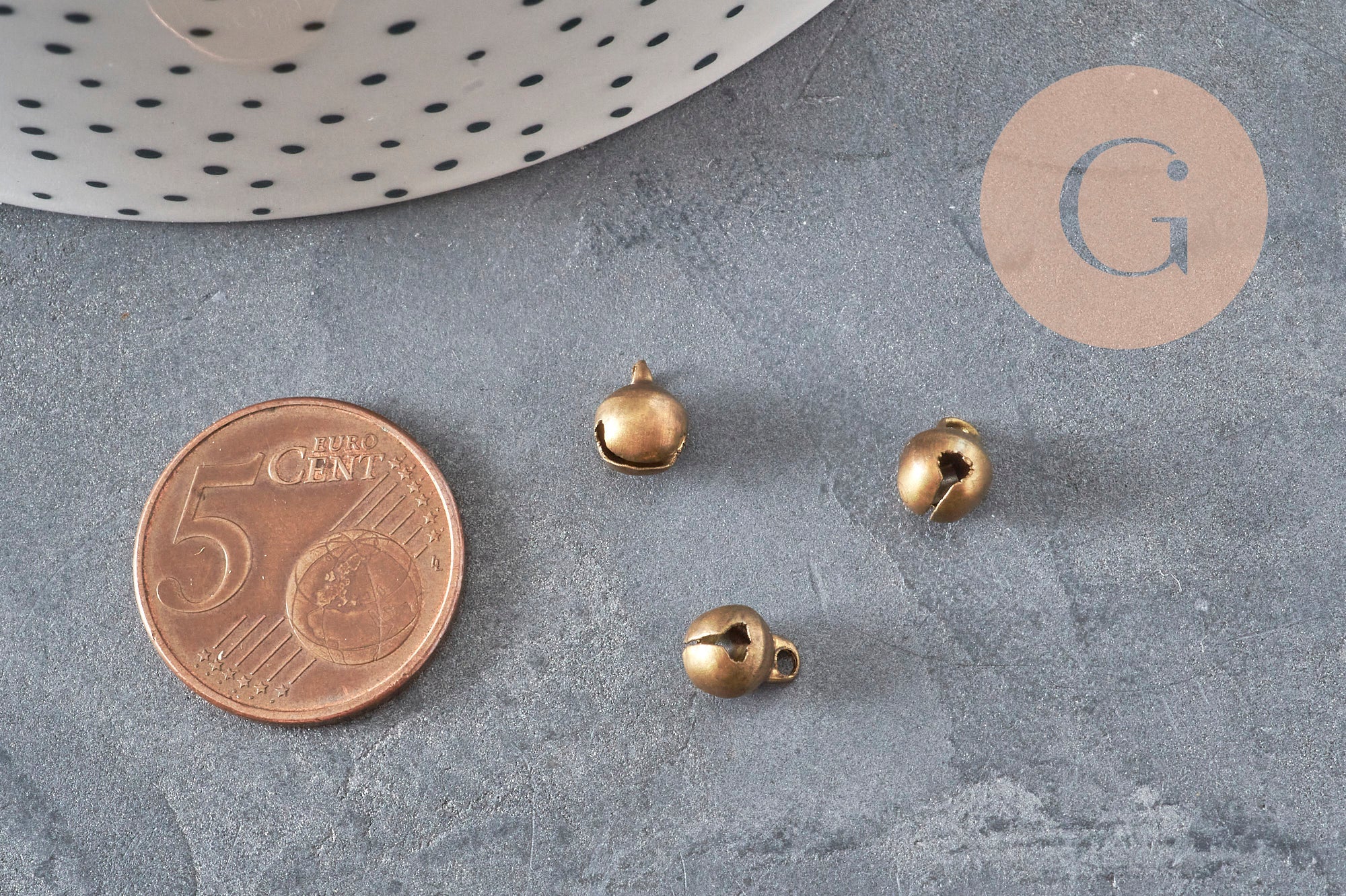 Gingerlily Grelots clochettes laiton bronze 8mm x10