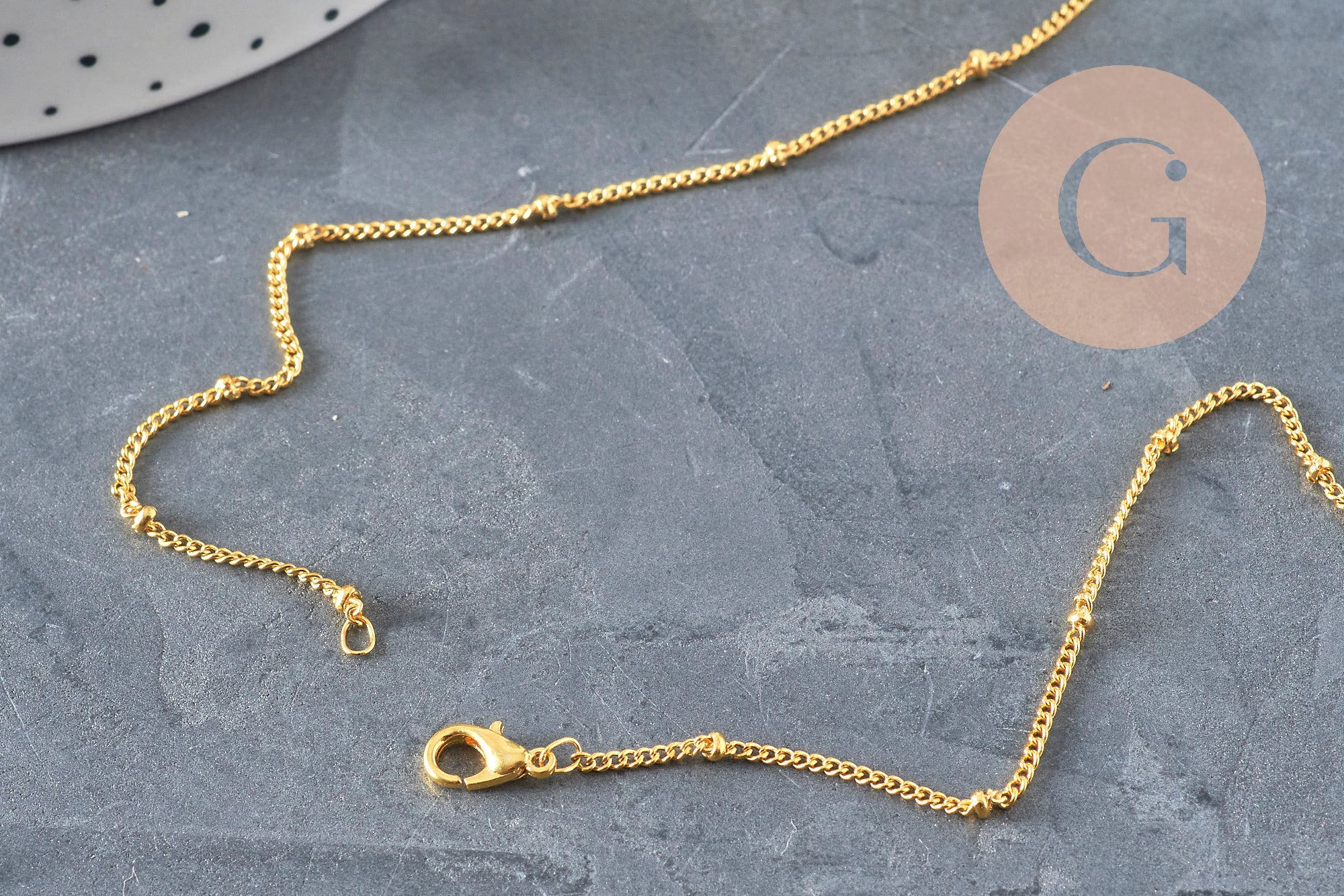 Gingerlily Chaînes G11228 collier satellite doré 81,5 cm x1