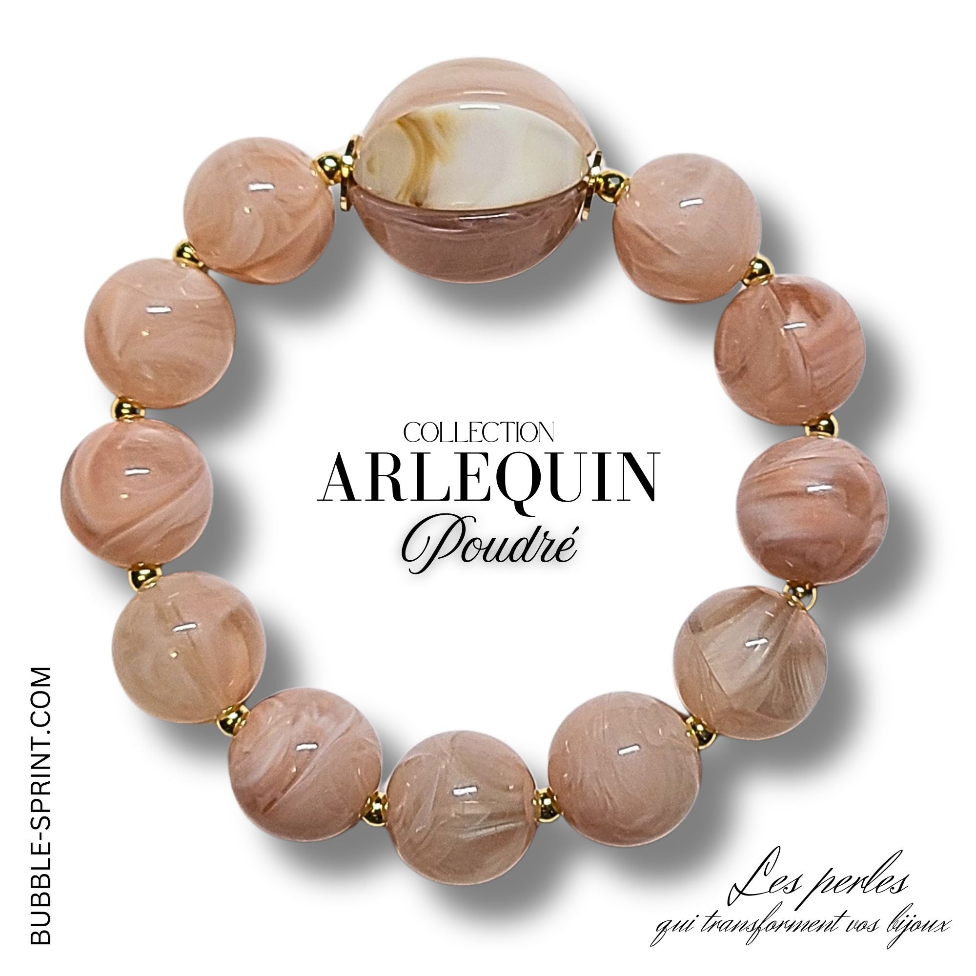 ARTSHOP Bijoux en KITS Kit Bracelet Arlequin Poudré
