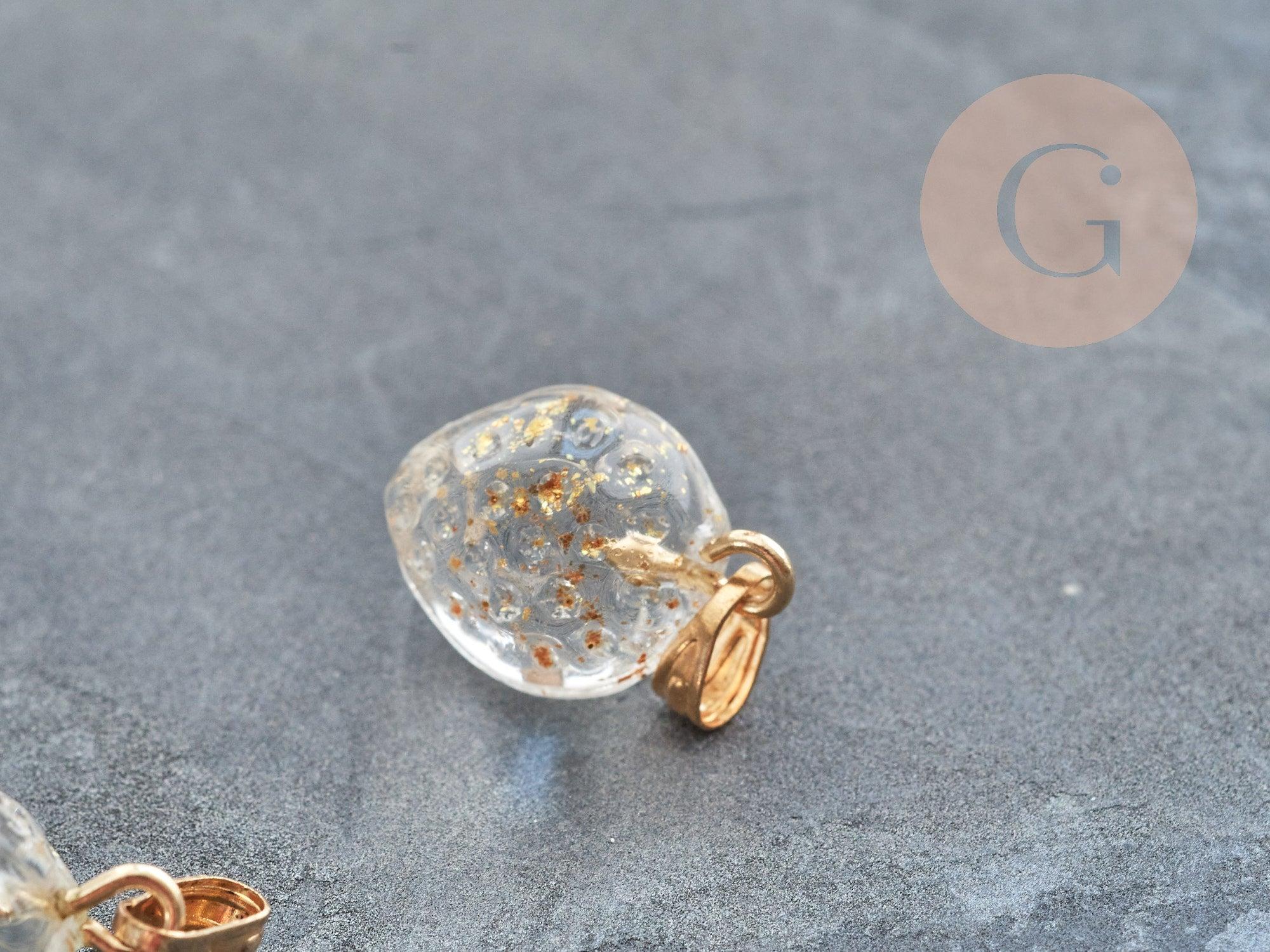 Gingerlily Pendentifs G9043 pendentif fraise verre 17mm x1
