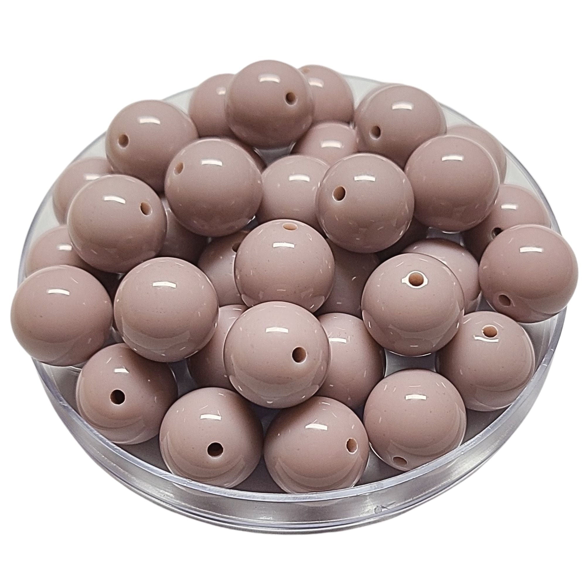 ARTSHOP Boules 16MM 164 Boule Acrylique Taupe x15 brillant
