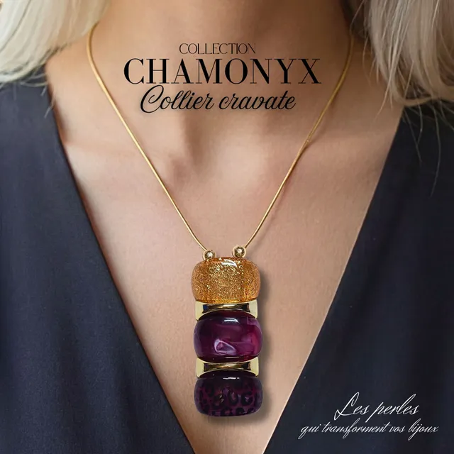 ARTSHOP CHAMONYX Kit collier Prune palets