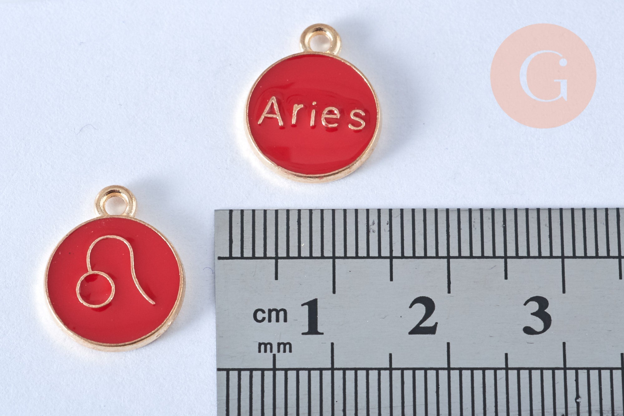 Gingerlily G6664 pendentif zodiaque doré Capricorne 15 mm x1