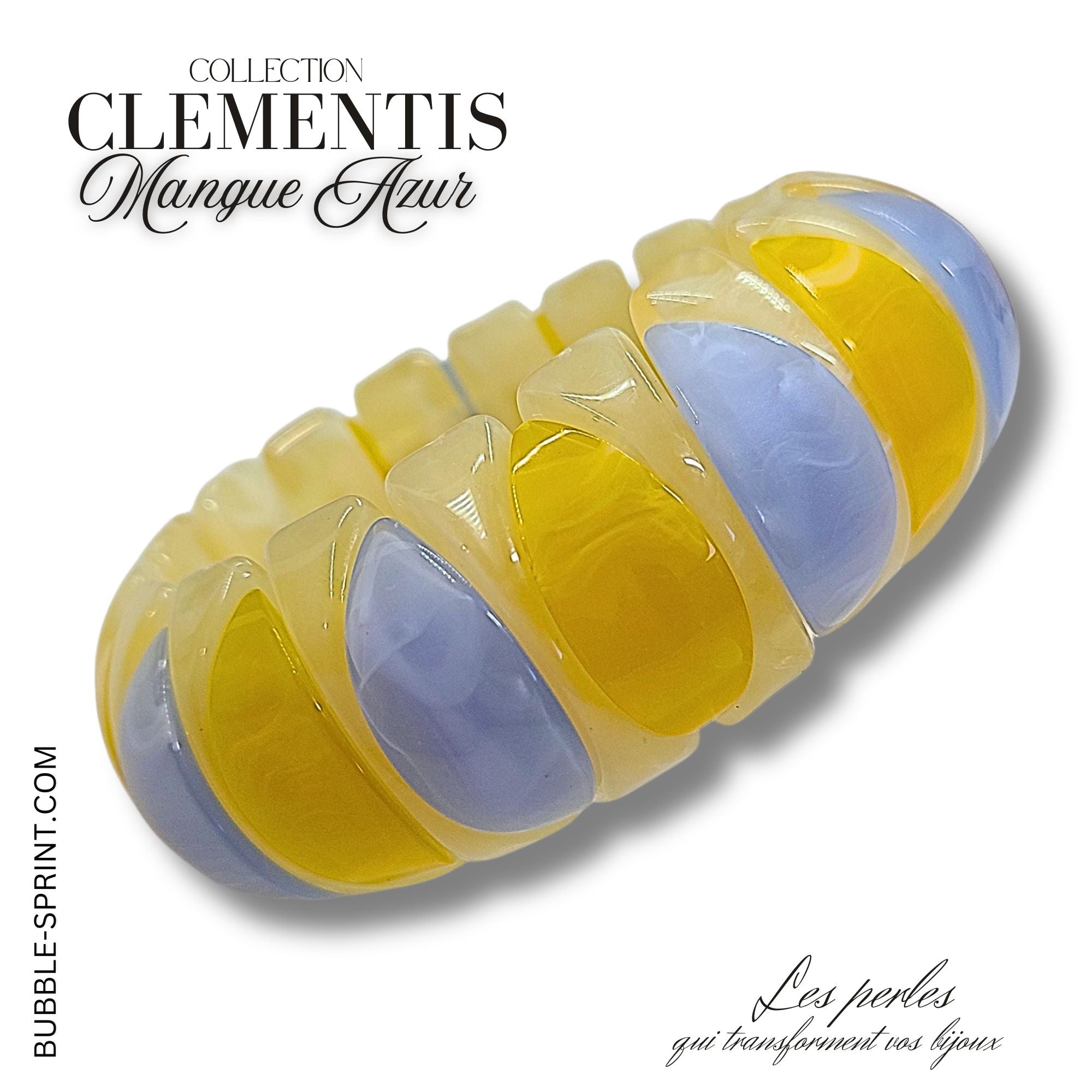 ARTSHOP Clémentis Mangue Azur bracelet kit ou monté